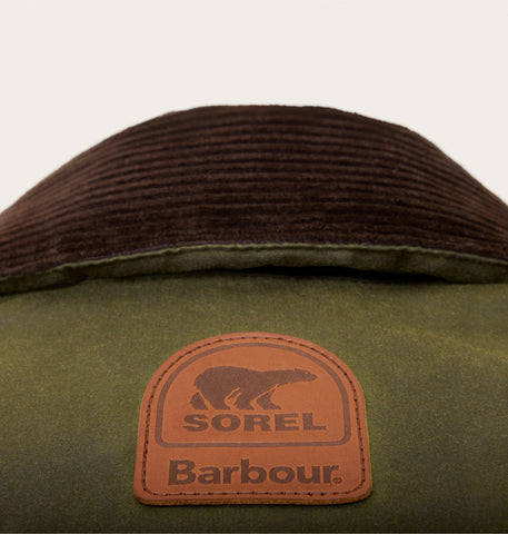 SOREL X Barbour Transport Wax Puffer Jacket